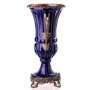 [LA-63435] Porzellan/Messing Vase #63435 Bild 2