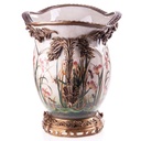 [LA-63461] Porzellan/Messing Jugendstil Vase #63461 Bild 2