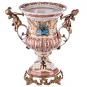 [LA-63502] Porzellan/Messing Vase mit Engeln #63502 Bild 2