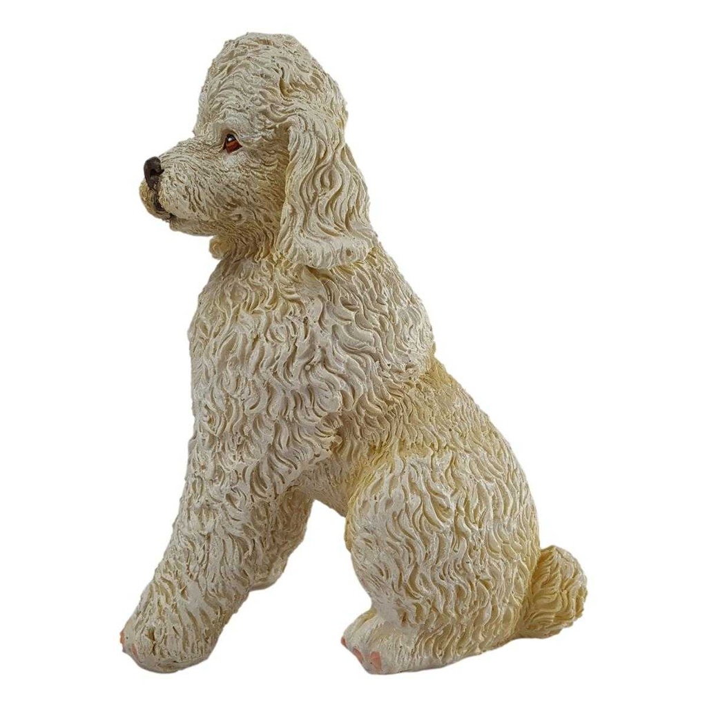 [LA-63702] Kunststein Figur Skulptur Hund handbemalt #63702 Bild 3