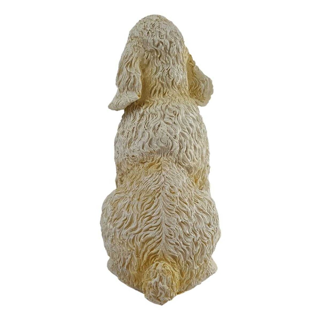 [LA-63702] Kunststein Figur Skulptur Hund handbemalt #63702 Bild 4