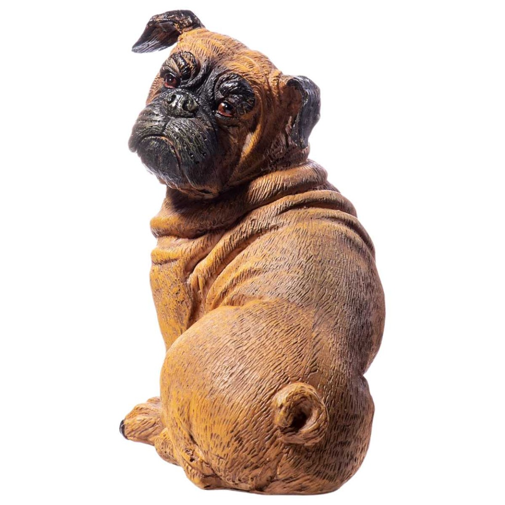 [LA-63703] Kunststein Figur Skulptur Hund handbemalt #63703 Bild 2