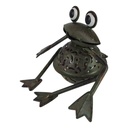 [LA-63790] Figur Skulptur Windlicht Teelichthalter Frosch sitzend Garten Bild 3