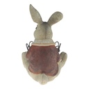 [LA-63809] Kunststein Figur Skulptur Hase mit Korb handbemalt #63809 Bild 4