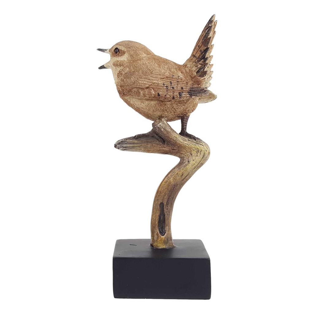 [LA-63810] Kunststein Figur Skulptur Vogel handbemalt #63810 Bild 2