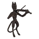 [LA-63862] Bronzierte Kupferfigur Teufel mit Geige #63862 Bild 2