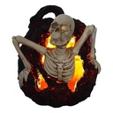 [LA-63929] Kunststein Figur Skulptur Halloween Skelett in Kürbis mit LED beleuchtung Bild 2