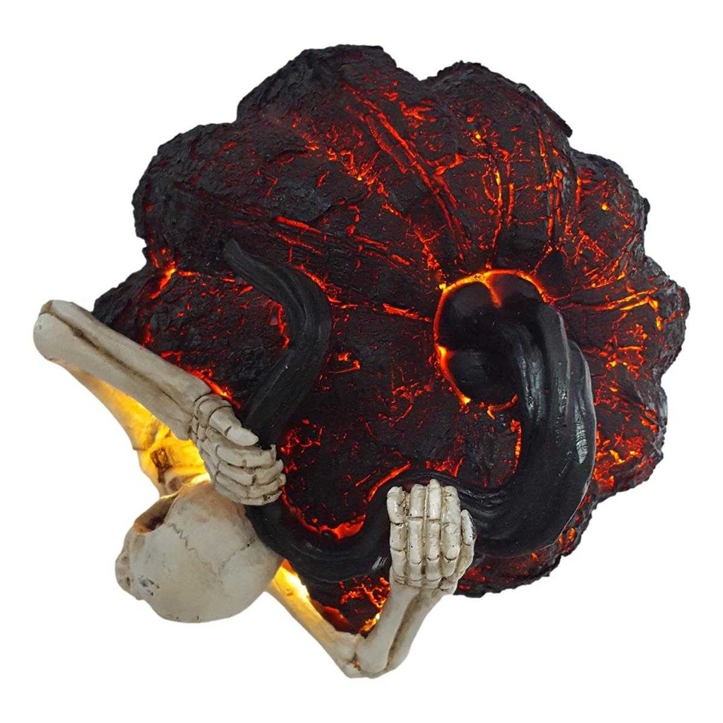 [LA-63930] Skulptur Figur Kunststein Skelett in Kürbis Gothic Halloween #63930 Bild 9