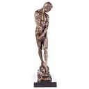 [LA-63946] Bronze Skulptur Figur Bronzeskulptur Bronzefigur Männlicher Akt nach Rodin Bild 2