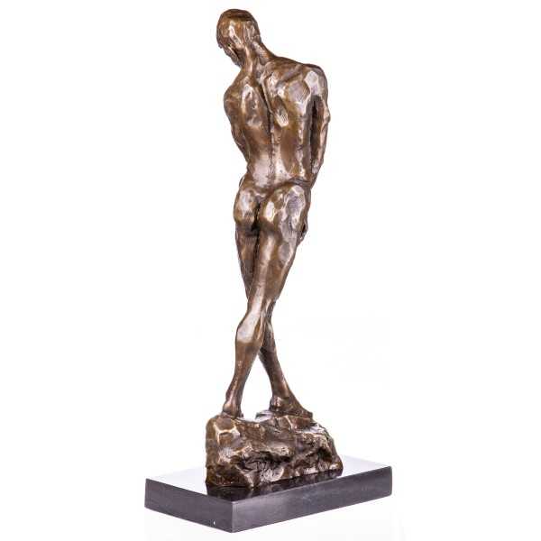 [LA-63946] Bronze Skulptur Figur Bronzeskulptur Bronzefigur Männlicher Akt nach Rodin Bild 3
