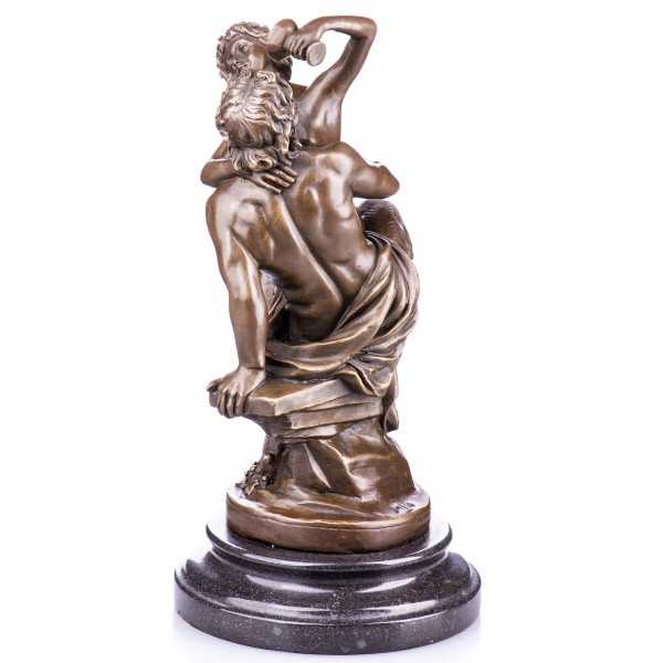[LA-63954] Skulptur Figur Bronzeskulptur Bronzefigur Bronze Satyr und Nymphe Bild 4