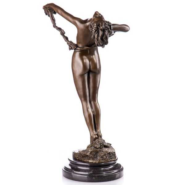 [LA-63957] Bronze Skulptur Figur Bronzeskulptur Bronzefigur The Vine Weiblicher Akt mit Weinstock Bild 3