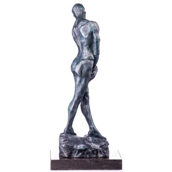 [LA-63968] Bronze grün patiniert Skulptur Figur Bronzeskulptur Bronzefigur Männlicher Akt mit Grüner Patina Bild 3