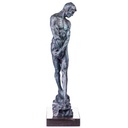 [LA-63968] Bronze grün patiniert Skulptur Figur Bronzeskulptur Bronzefigur Männlicher Akt mit Grüner Patina Bild 4