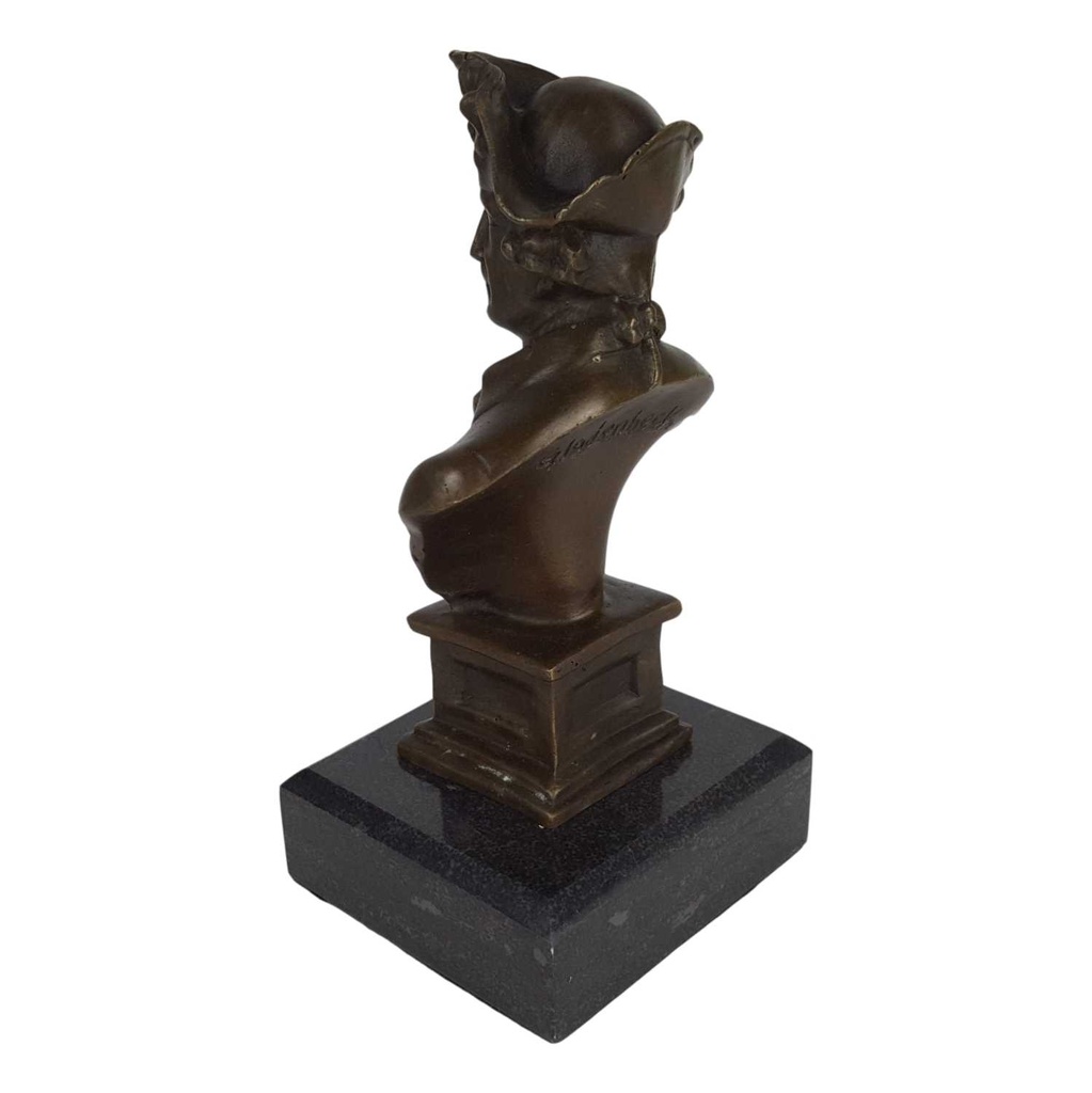 [LA-63969] Bronze Skulptur Figur Bronzeskulptur Bronzefigur König Friedrich II Der Alte Fritz Büste Bild 3