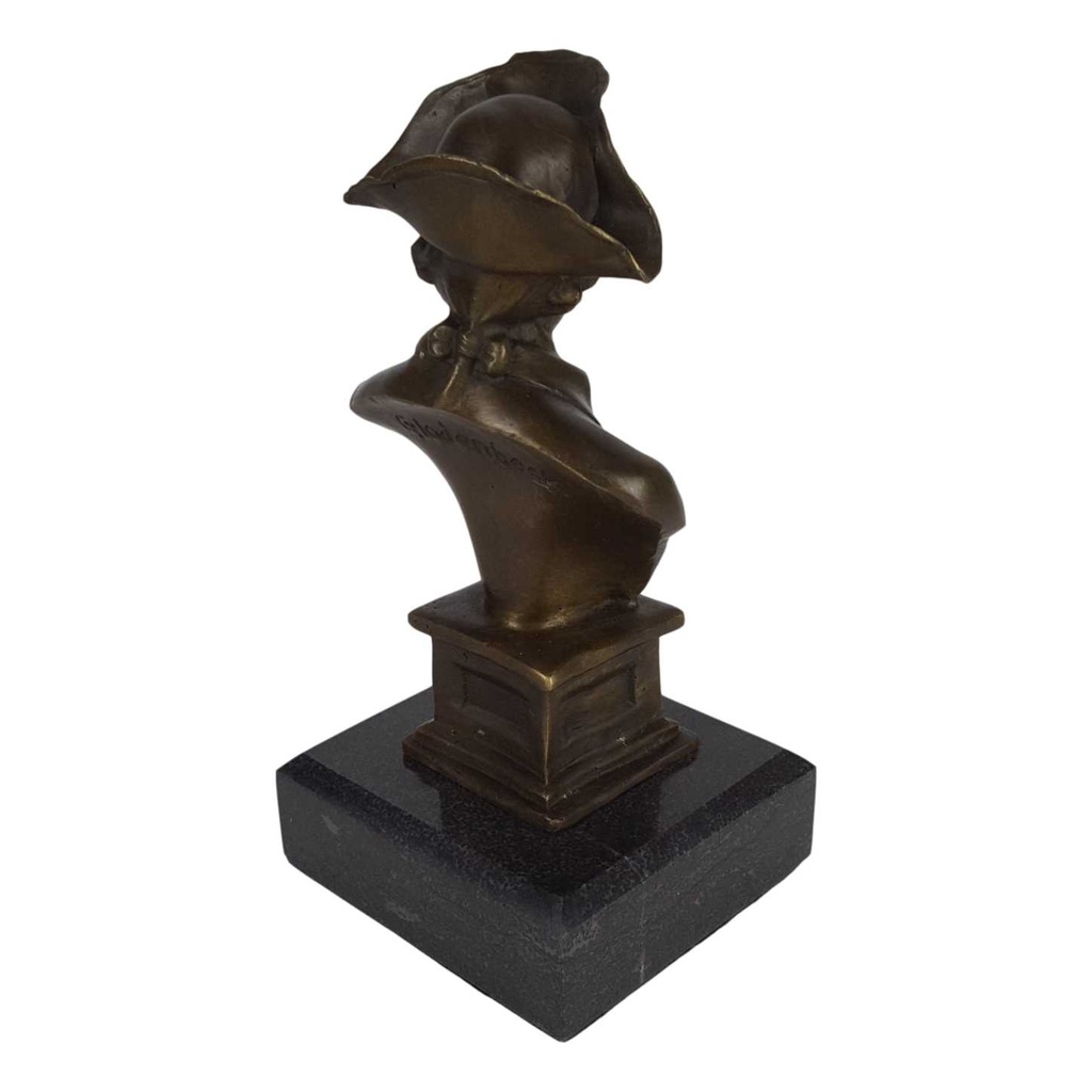 [LA-63969] Bronze Skulptur Figur Bronzeskulptur Bronzefigur König Friedrich II Der Alte Fritz Büste Bild 4