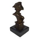 [LA-63969] Bronze Skulptur Figur Bronzeskulptur Bronzefigur König Friedrich II Der Alte Fritz Büste Bild 4
