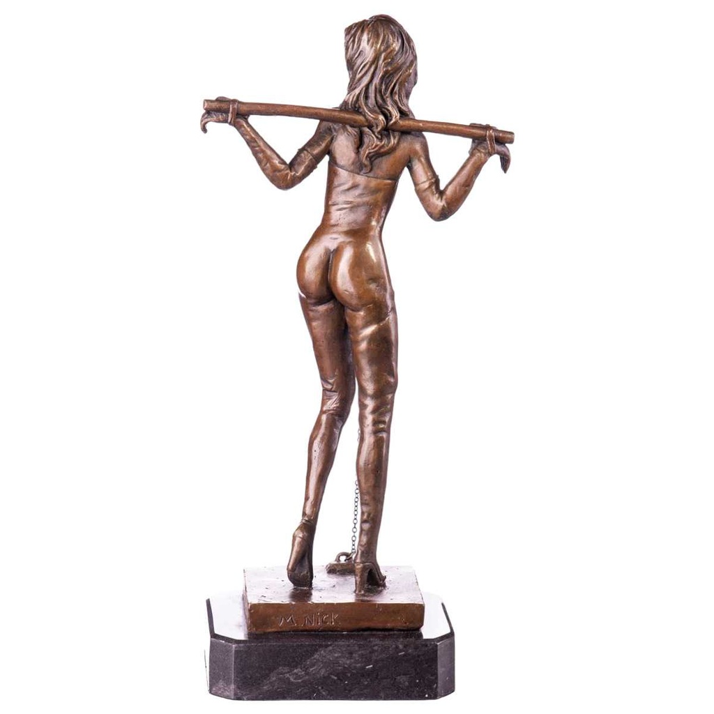 [LA-63976] Bronze Skulptur Figur Bronzeskulptur Bronzefigur Gefesselte Frau #63976 Bild 2