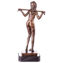 [LA-63976] Bronze Skulptur Figur Bronzeskulptur Bronzefigur Gefesselte Frau #63976 Bild 2