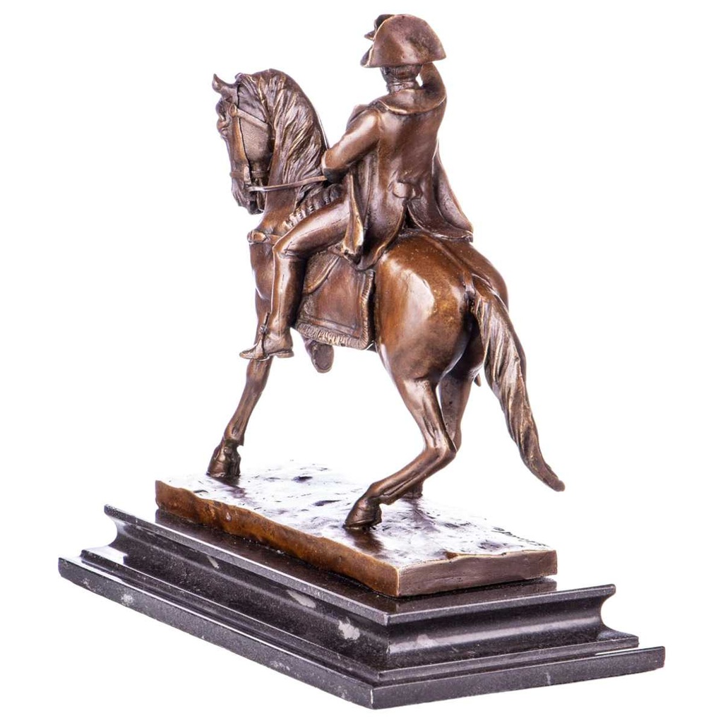 [LA-63982] Skulptur Figur Bronzeskulptur Bronzefigur Bronze Napoleon Auf Pferd Bild 2
