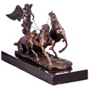 [LA-64000] Bronze Skulptur Figur Bronzeskulptur Bronzefigur Engel auf Streitwagen Bild 2
