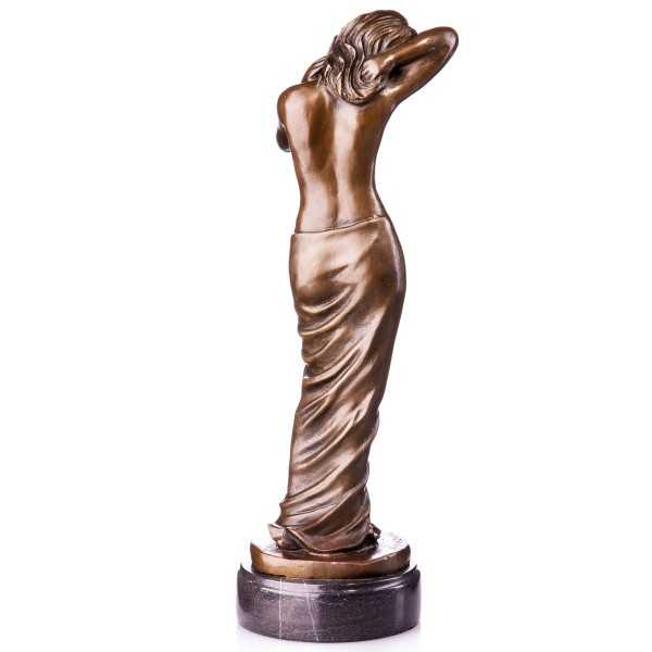 [LA-64001] Skulptur Figur Bronzeskulptur Bronzefigur Bronze Akt Weiblicher #64001 Bild 3
