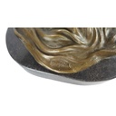 [LA-64007] Bronze Skulptur Figur Bronzeskulptur Bronzefigur Frau mit Seerosen Bild 6