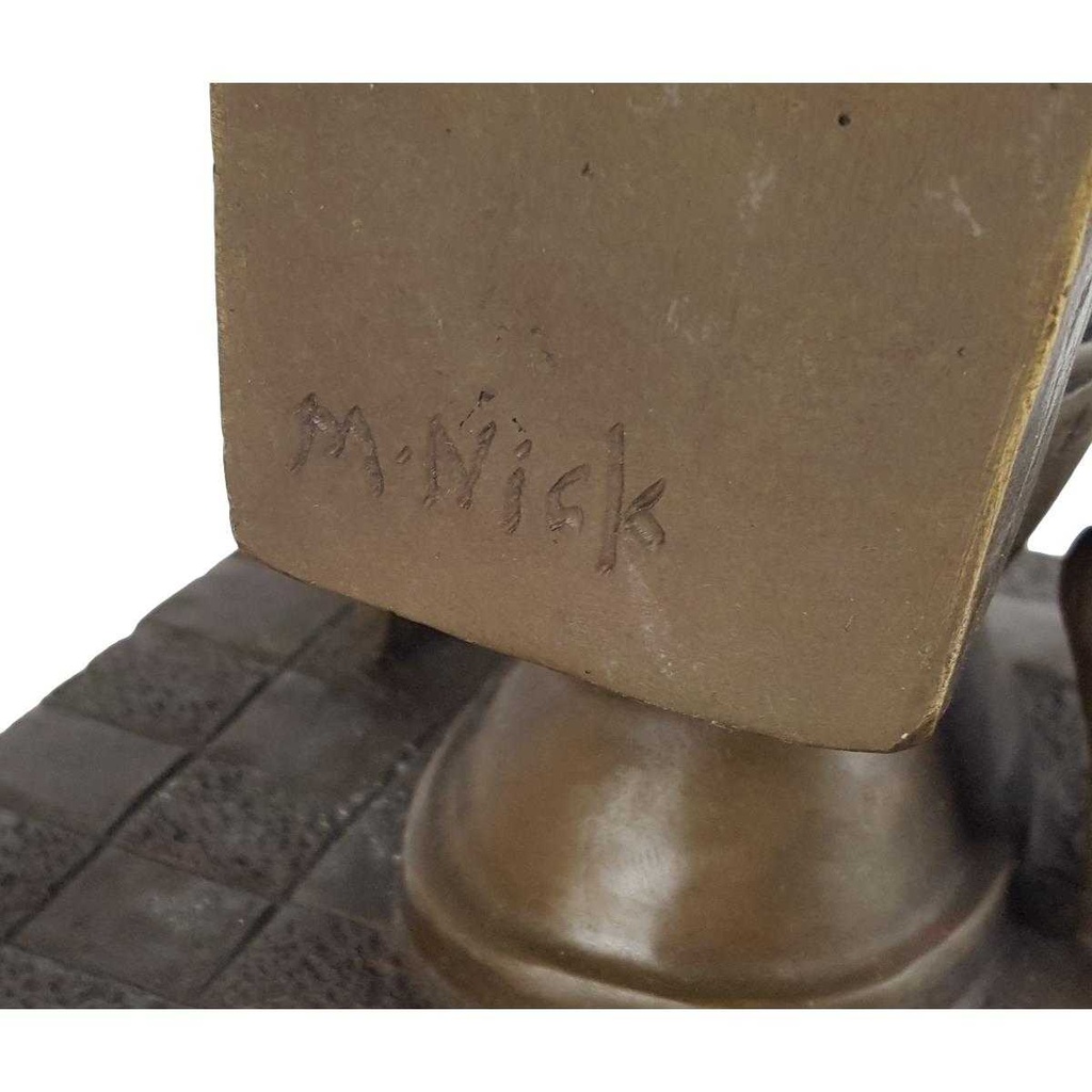 [LA-64015] Bronzeskulptur Bronzefigur Nackte Frau auf Toilette Erotik Bild 7
