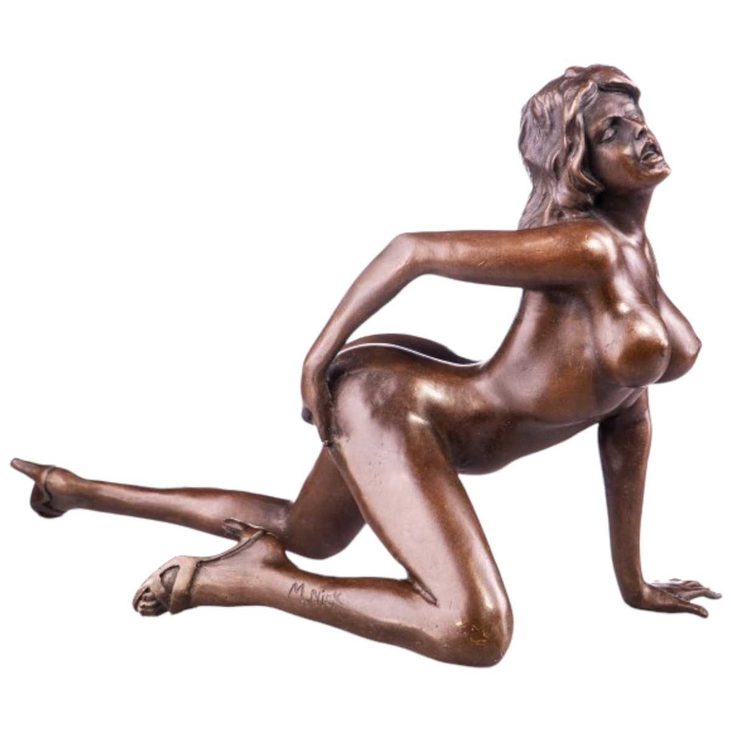 [LA-64017] Skulptur Figur Bronzeskulptur Bronzefigur Bronze Akt Weiblicher #64017 Bild 2