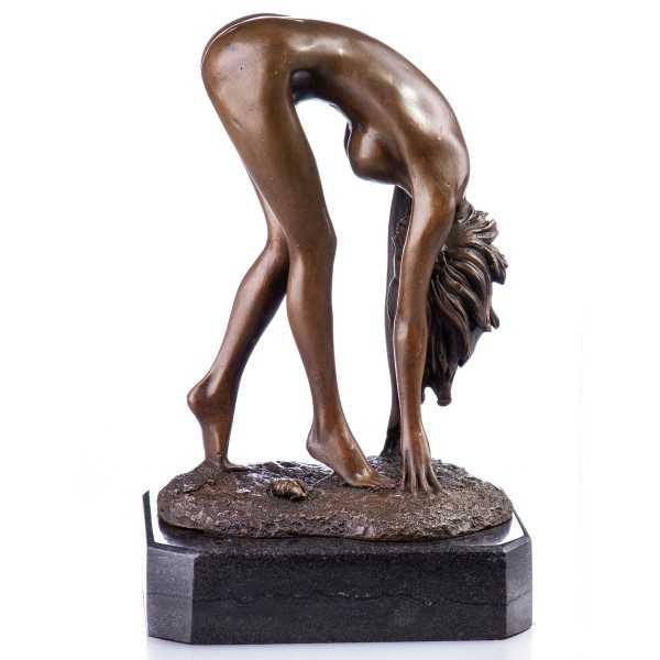 [LA-64037] Bronze Skulptur Figur Bronzeskulptur Bronzefigur Weiblicher Akt Erotik #64037 Bild 3