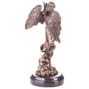 [LA-64079] Bronze Skulptur Figur Bronzeskulptur Bronzefigur Engel mit Lyra Bild 2