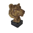 [LA-64252] Figur Skulptur MGO Löwinkopf Löwenkopf auf Holzsockel H 32,4 cm Bild 7