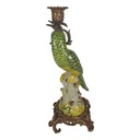 [LA-64304] Porzellan in Bronze Kerzenhalter Kerzenständer Papageie H 36,3 cm 2er Set Bild 13