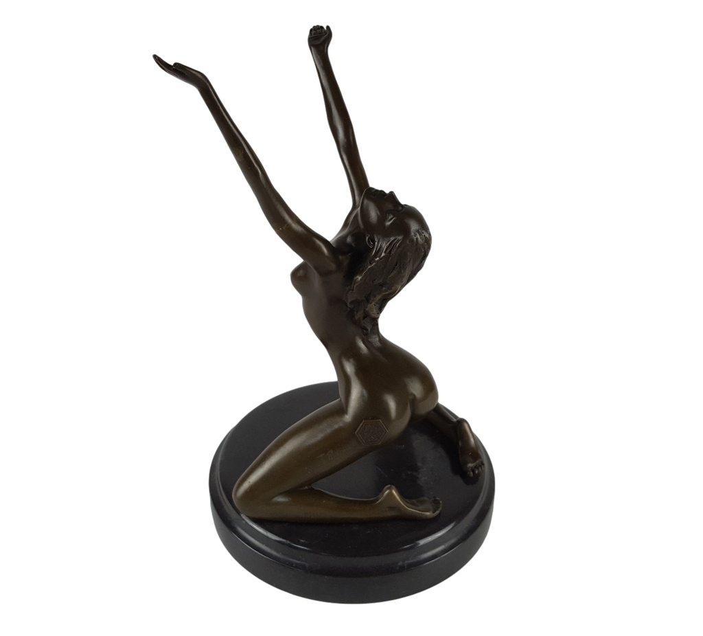 [LA-64575] Bronzeskulptur Bronzefigur Frau Akt Bild 6