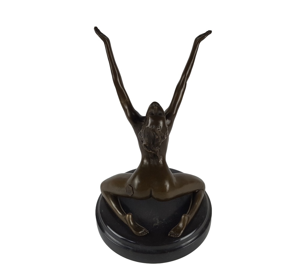 [LA-64575] Bronzeskulptur Bronzefigur Frau Akt Bild 7