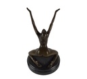 [LA-64575] Bronzeskulptur Bronzefigur Frau Akt Bild 7