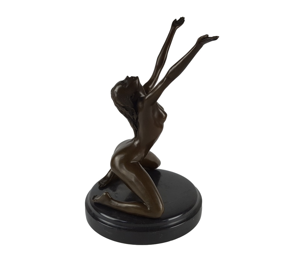 [LA-64575] Bronzeskulptur Bronzefigur Frau Akt Bild 8