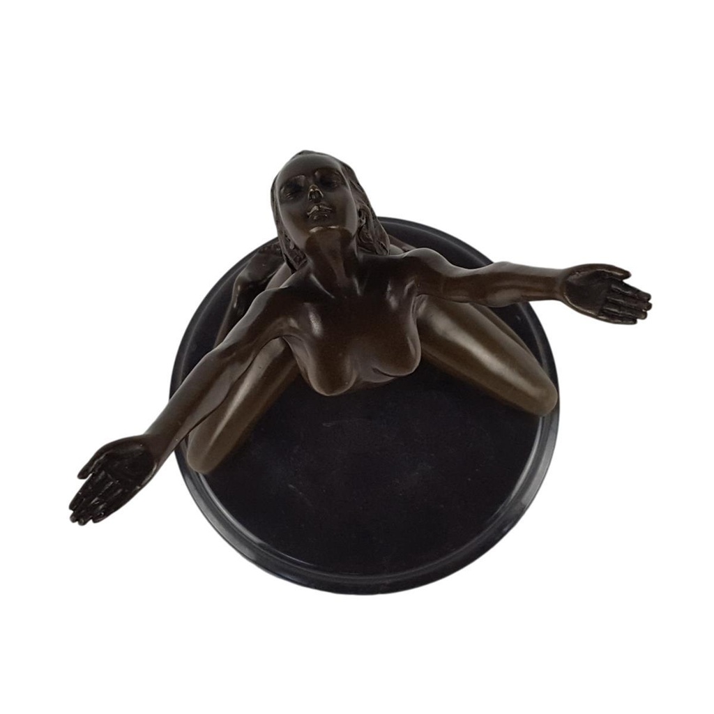 [LA-64575] Bronzeskulptur Bronzefigur Frau Akt Bild 9