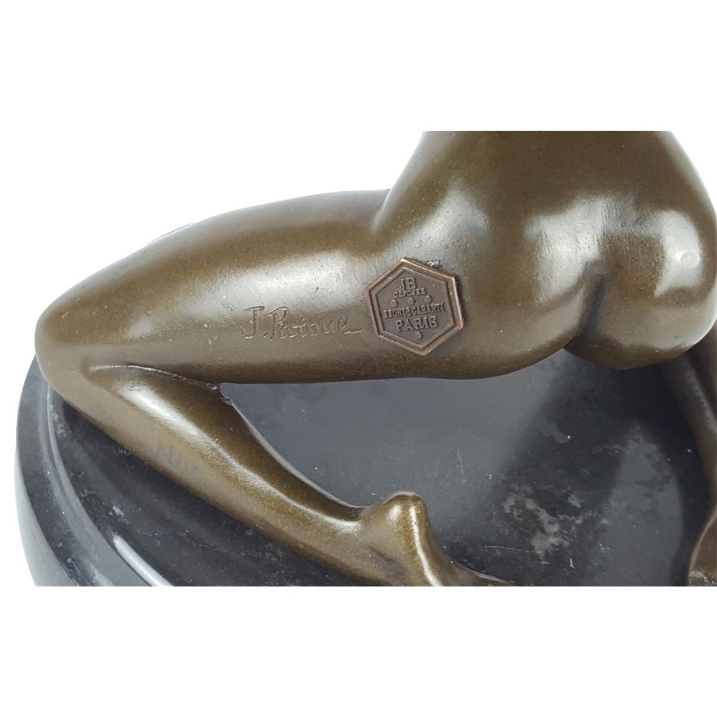 [LA-64575] Bronzeskulptur Bronzefigur Frau Akt Bild 10