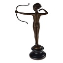 [LA-64626] Bronzeskulptur Bronzefigur Diana Göttin der Jagd Bild 4