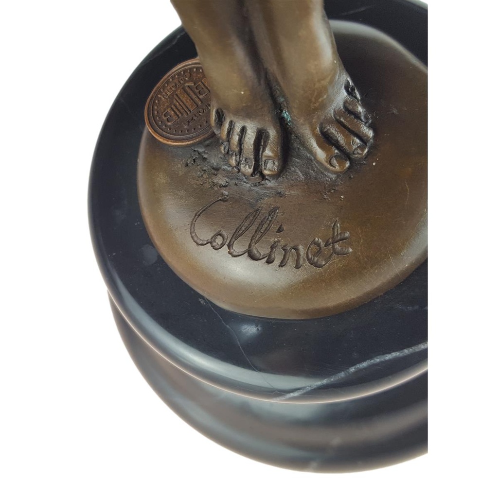 [LA-64626] Bronzeskulptur Bronzefigur Diana Göttin der Jagd Bild 5