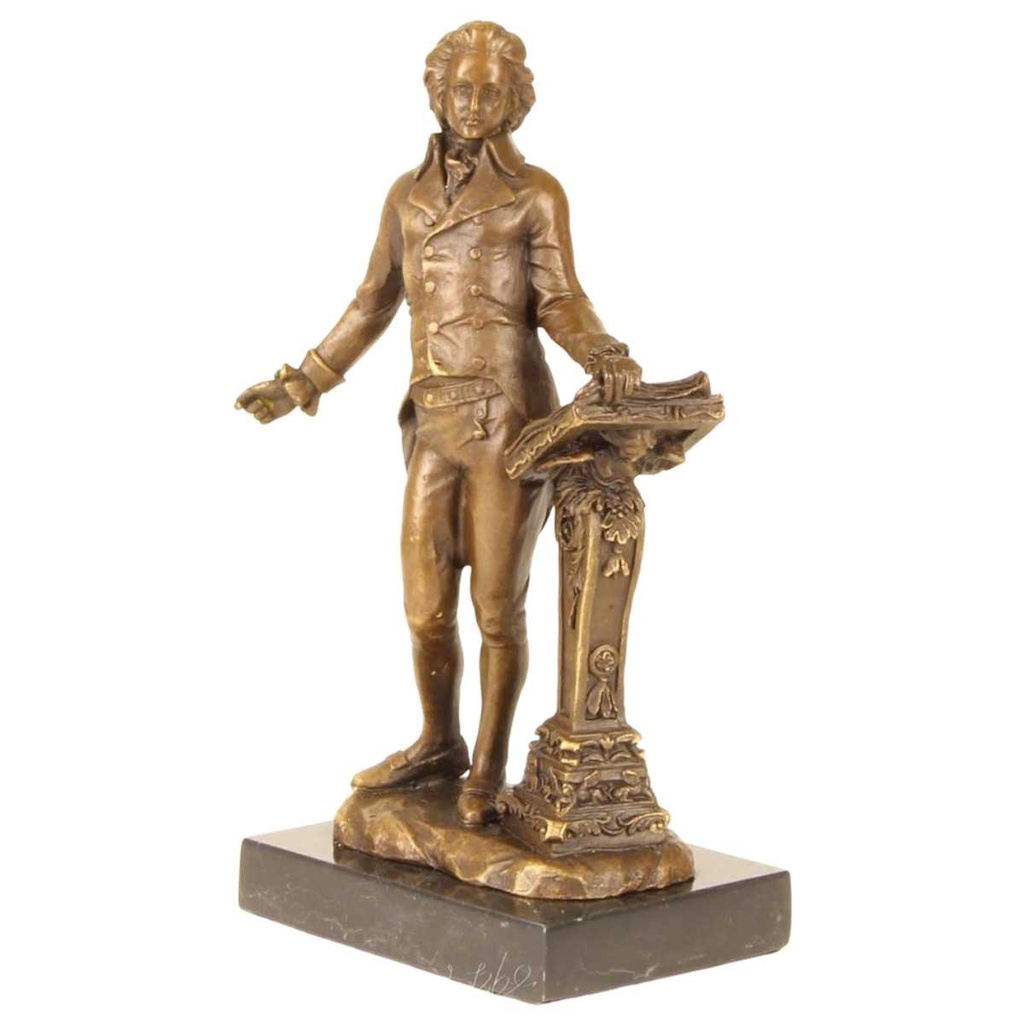 [LA-64659] Bronzeskulptur Bronzefigur Wolfgang Amadeus Mozart Bild 2