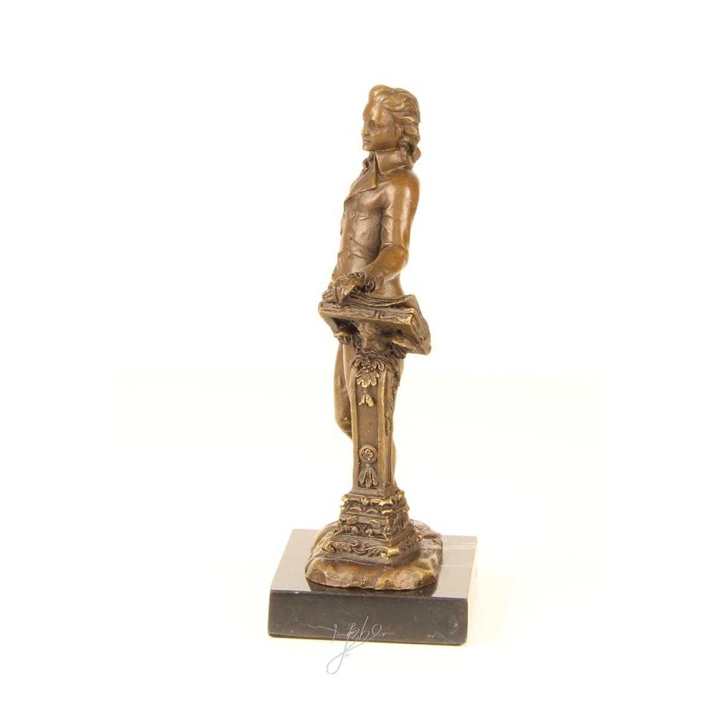 [LA-64659] Bronzeskulptur Bronzefigur Wolfgang Amadeus Mozart Bild 3