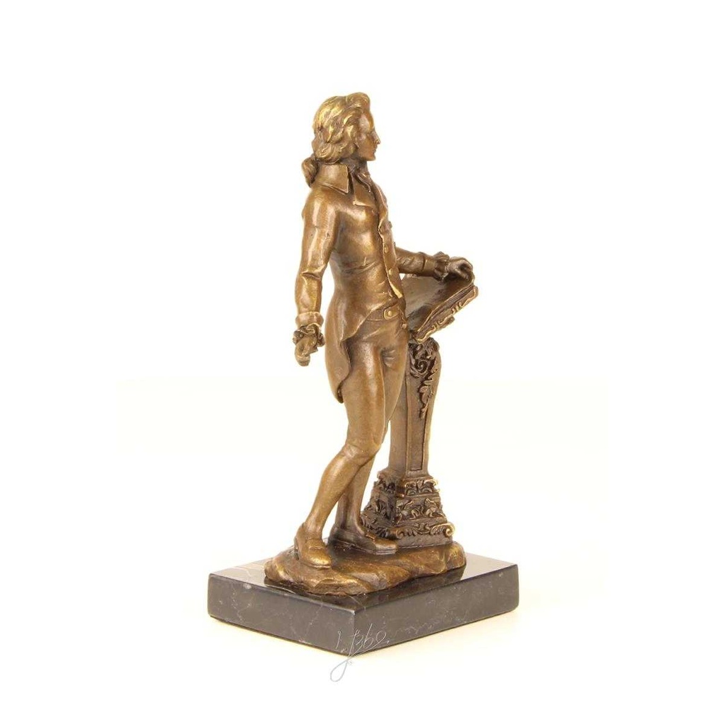 [LA-64659] Bronzeskulptur Bronzefigur Wolfgang Amadeus Mozart Bild 6