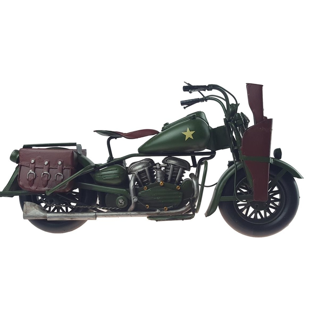 [LA-67854] Blechmodell Blechmotorrad Militär Motorrad Bewaffnung Bild 2