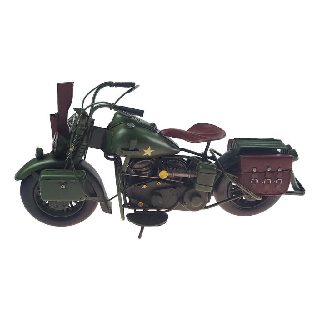 [LA-67854] Blechmodell Blechmotorrad Militär Motorrad Bewaffnung Bild 4
