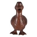 [LA-68353] Skulptur Figur Gartenfigur Gans Gänse rustikal braun H 25 cm Gusseisen Bild 4
