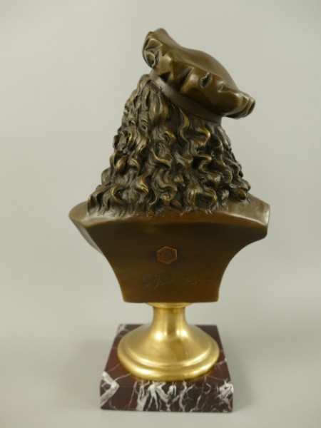 [LA-70653] Bronzeskulptur Bronzefigur Rembrandt Bild 4