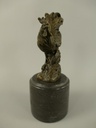 [LA-70654] Bronzeskulptur Bronzefigur Huhn Bild 3