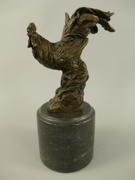 [LA-70654] Bronzeskulptur Bronzefigur Huhn Bild 7